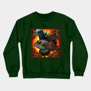 Psychedelic Lionfish Crewneck Sweatshirt